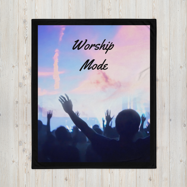 Worship Mode Throw Blanket